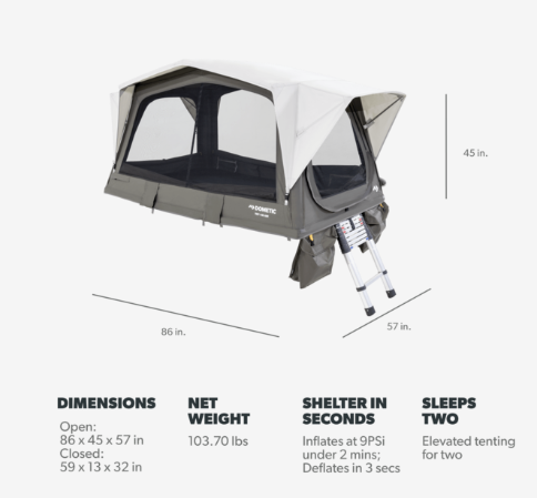 TRT 140 Air Rooftop Tent