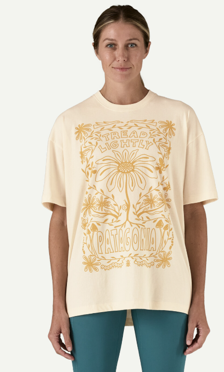 Womens Tread Lightly Oversized Organic TShirt