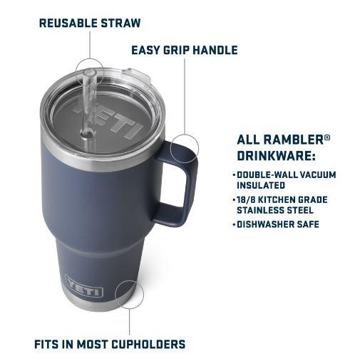 Rambler 35 Mug w/Straw Lid