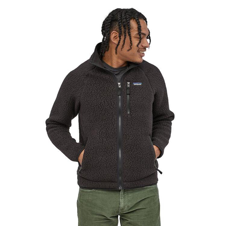 Mens Retro Pile Fleece Jacket