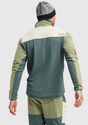 Mens Tribrid Grid Fleece Pullover Jacket 1/2 Zip