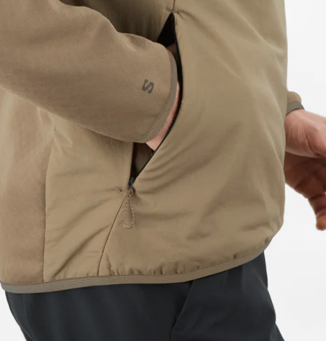 Mens Outline Warm Hybird Crewneck Pullover