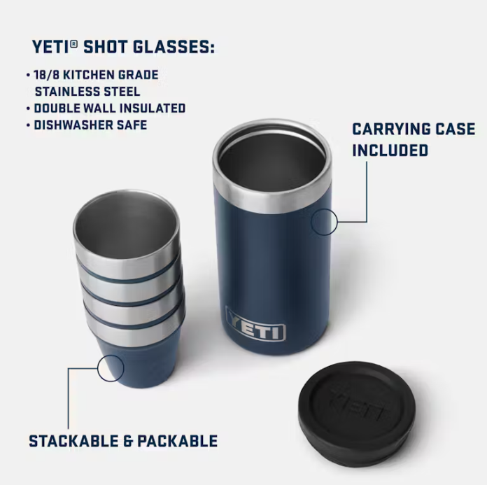 Shot Glasses with Carrying Case