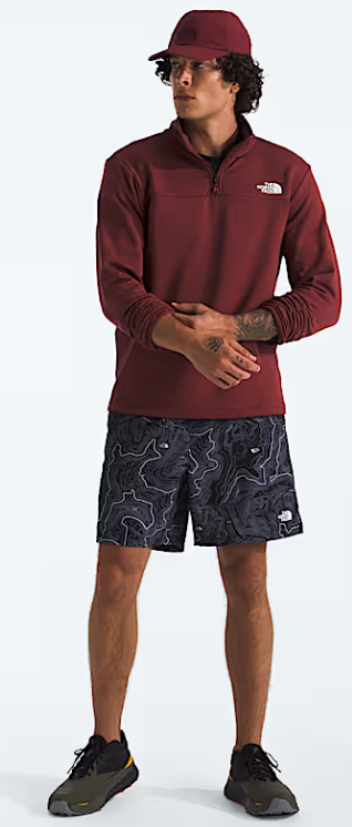 Mens Cedar Trail Grid Fleece   Zip