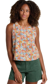 Women's Sunkissed Button Back Tank