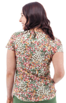 Womens Charlie Floral Burnout Tee