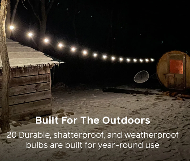 Luci Solar String Lights 44 White