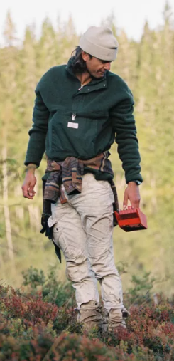 Mens Vagabond Waxed Fleece