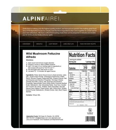 Wild Mushroom Fettucine Alfredo