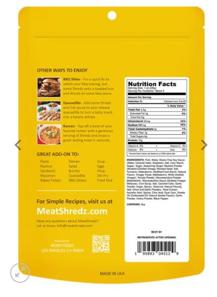 Pulled Pork  Carolina BBQ Sweet Mustard