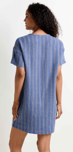 Womens Tate Double Weave SS Dress