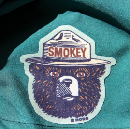 Smokey Bear Retro Logo Patch